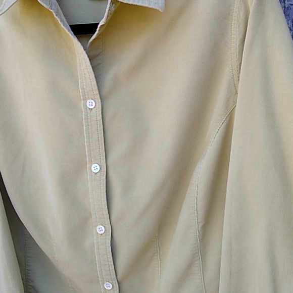 Shaped Corduroy Button-front Shirt Long Sleeve - Picture 6 of 15